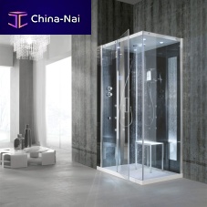 Steam shower cubicle TEMPOmulti-functionglassacrylic