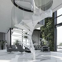 Helical staircase FOLIO carbon fibercarbon fiberdesign