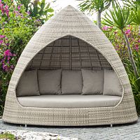 Garden daybed Ocean Pearlcontemporaryfabricplant fiber