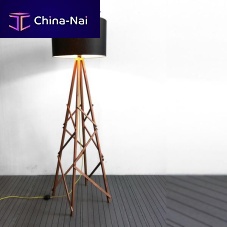 Floor-standing lamp KULA metalwoodencontemporary