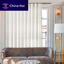 Curtain fabric SUEGI stripedpolyesterlinen