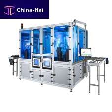 Robotic sandblasting machine suctionfor dental implantswith self-generated vacuum