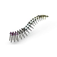 Thoraco-lumbar osteosynthesis unit ANR seriesposterioradultpediatric