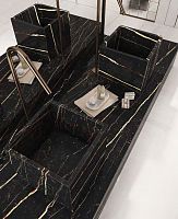 Countertop washbasin Marbleporcelain stonewaredoublewithout hole