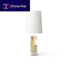 Table lamp LAPIAZstainless steelpolished brasscontemporary