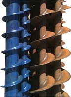 Continuous auger helical