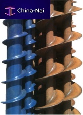Continuous auger helical