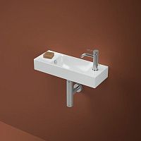 Wall-mounted hand basin BRICK rectangularceramic