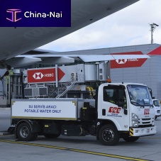 Self-propelled potable water truck 6023 with lift platformwith flow meterfor airport