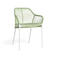 Contemporary chair LE FOGLIEoutdoorropemetal base