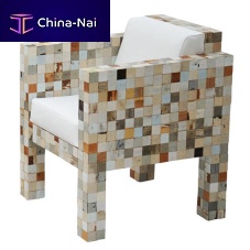 Contemporary armchair 3890-4 textilein reclaimed material