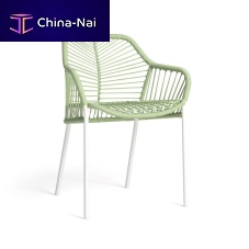 Contemporary chair LE FOGLIEoutdoorropemetal base