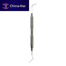 Endodontic dental explorer double-ended
