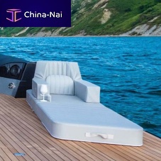 Contemporary sun lounger Sunbrella®acrylic fabricwater-repellent fabric