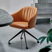 Contemporary chair Baaniindoorfabricleather