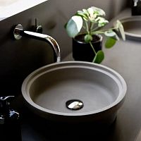 Countertop washbasin BAKconcretewithout holewithout overflow