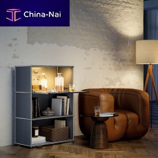 Contemporary mini bar cabinet USM Hallermetalhomefor office