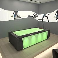 Hydromassage table with water jet AQUATHERMOJET LARGEwith chromotherapy lamps