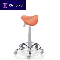 Dental stool ESTRO SLheight-adjustableon casterssaddle seat