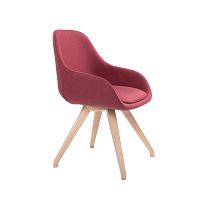 Contemporary chair ALISHA PO01indoorfabricbeech base