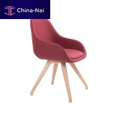 Contemporary chair ALISHA PO01indoorfabricbeech base