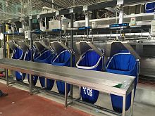 Handling conveyor system Astronindustrialclothingfor specific applications