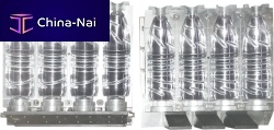Multi-cavity blow mold DDW-4CAV-Blow Mouldfor PET bottlesfor the packaging industry