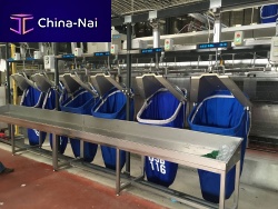 Handling conveyor system Astronindustrialclothingfor specific applications
