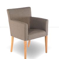 Traditional armchair GUZZtextileleatherbeech