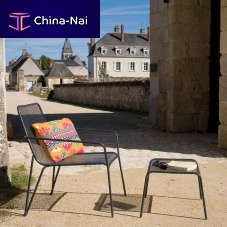Contemporary garden chair AMBROISEoutdoorsteelstackable