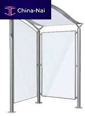 Stainless steel bus shelter LAVO
