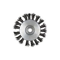 Knotted wheel brush surface treatmentweld cleaningstainless steel