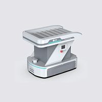 Hospital automated guided vehicle transportfor trolleys