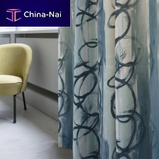 Curtain fabric JUBILEA : JEDIpatternedFR polyestervelvet