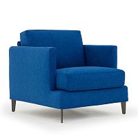 Contemporary armchair Creshfabricwoodenwith removable cushion