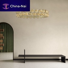Contemporary chandelier MURAN Rblown glassextruded aluminumcommercial