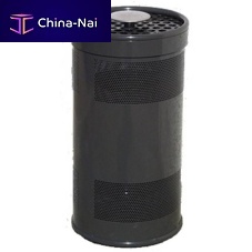 Pedestal ashtray 680-CENsteelwoodenoutdoor