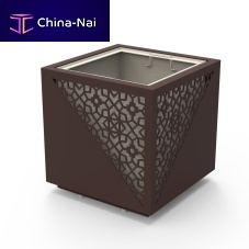 Airport planter HERITAGEfor indoor usepowder-coated steelsquare