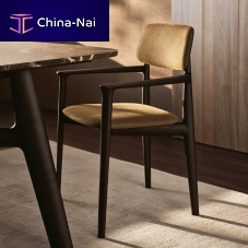 Contemporary chair CURVEindoorfabricleather