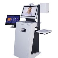 Reception interactive kiosk Versatility Kioskfor airportwith touch screen