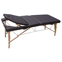 Mechanical massage table WOODportablewith adjustable height backrestwith headrest