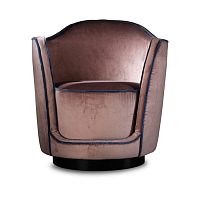 Contemporary armchair SV12/Rvelvetbrown