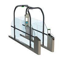 Automated airport border gate ImmSec serieswith RFID readerwith biometric readerwith document reader