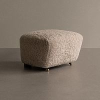 Contemporary footrest THE TIRED MANfabricon casters