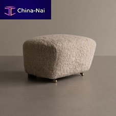 Contemporary footrest THE TIRED MANfabricon casters