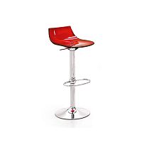 Contemporary bar stool SG 343polycarbonatechrome steel basecentral base