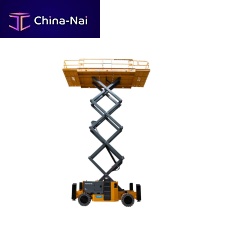 Wheel-mounted scissor lift HS15 E PROelectricindoor/outdoorrough terrain