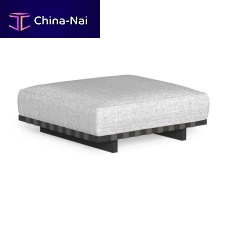 Contemporary pouf ARGOfabricaluminumsquare