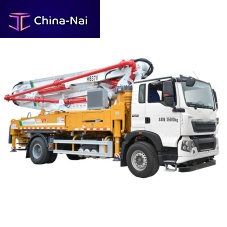 Mobile truck-mounted concrete pump HB37Vfor construction
