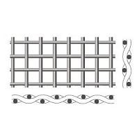 Stainless steel woven wire fabric PLAIN WEAVEfor facadesquare meshsilver-colored